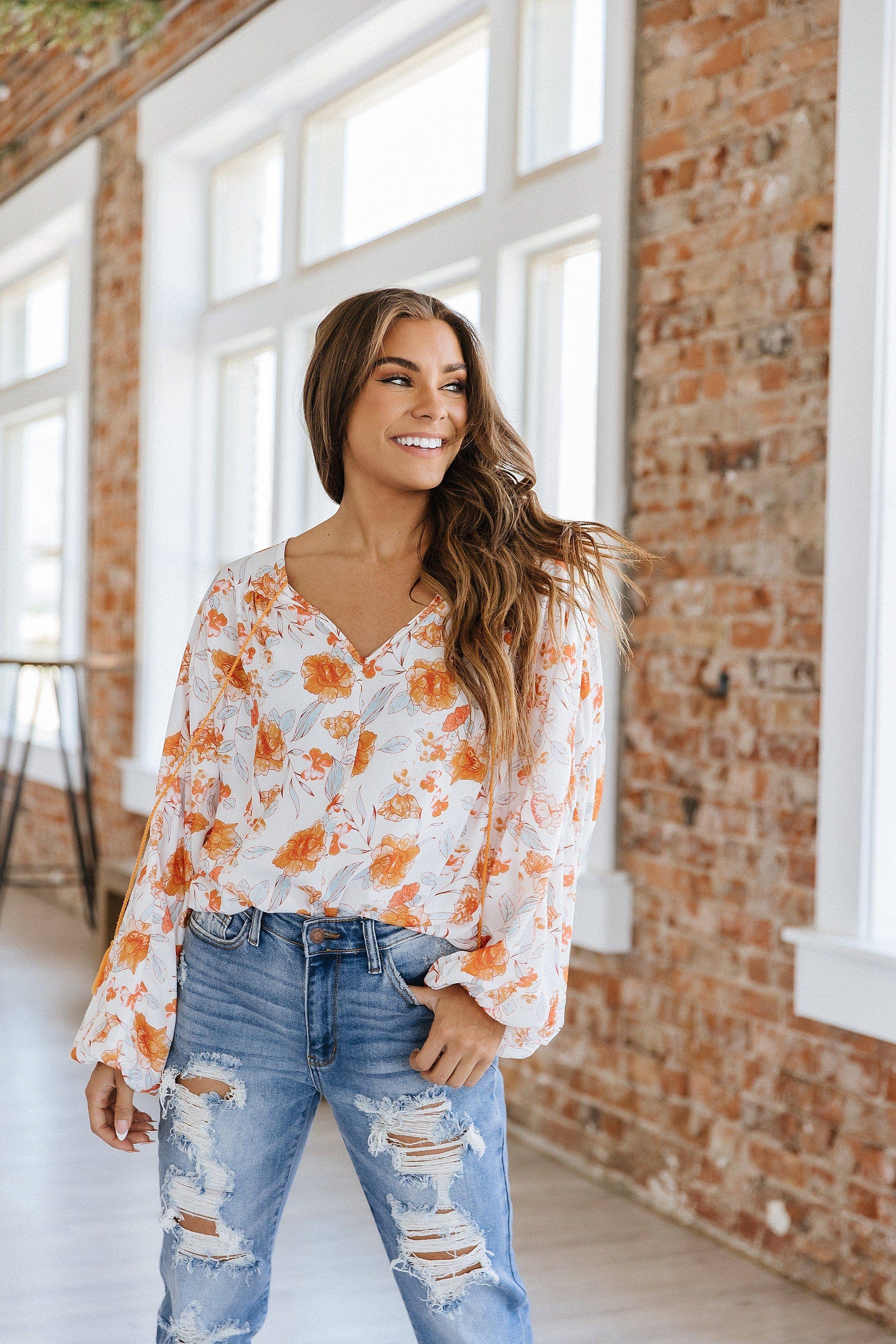 Frances Floral Boho Top