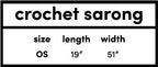 Crochet Sarong Cover Up - Intimate Whispers