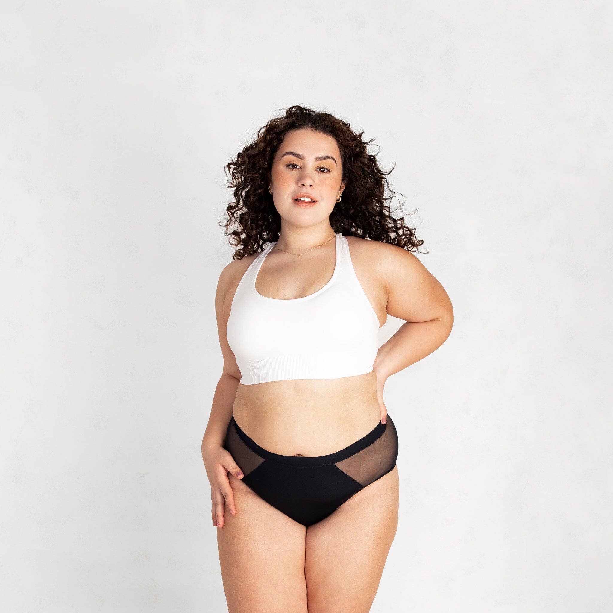 Leak Proof French Cut High Waist: Black