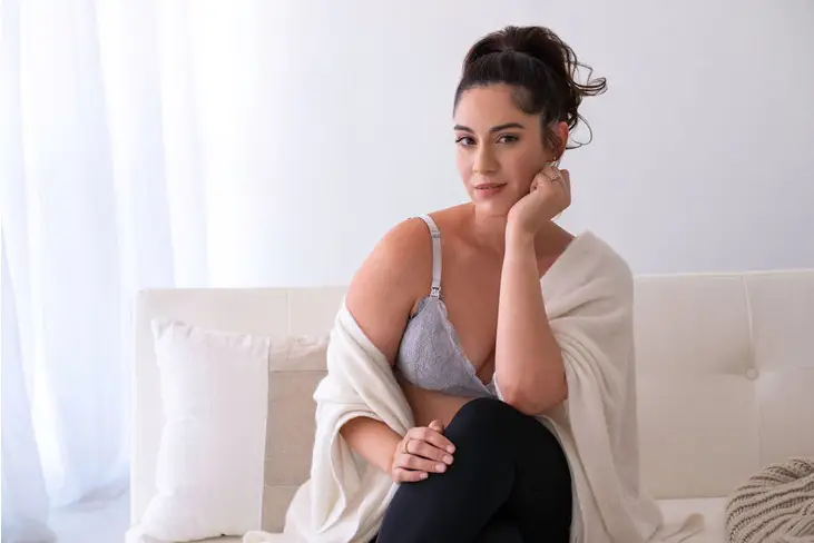 Lace Nursing Bralette (French Grey)