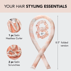 Satin Heatless Curling Set - Tie Dye