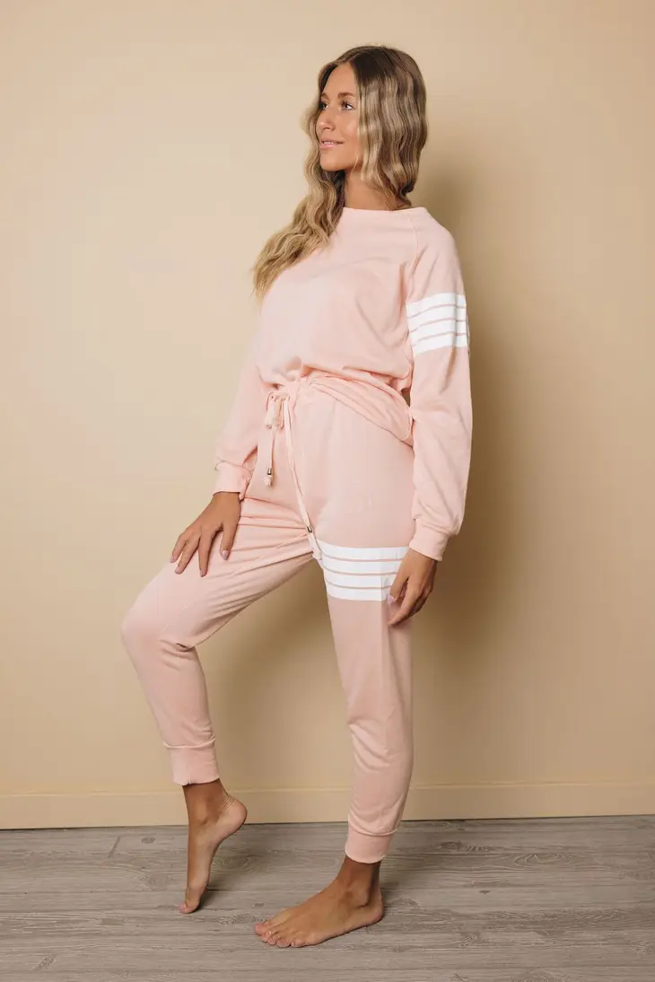 Kellan Striped Sweatpants Set