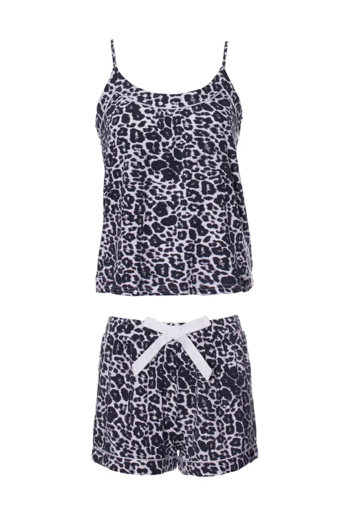 Bamboo Cami and Short Set Leopard
