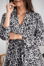 Bamboo Robe - Leopard Print - Intimate Whispers