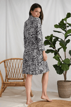 Bamboo Robe - Leopard Print - Intimate Whispers