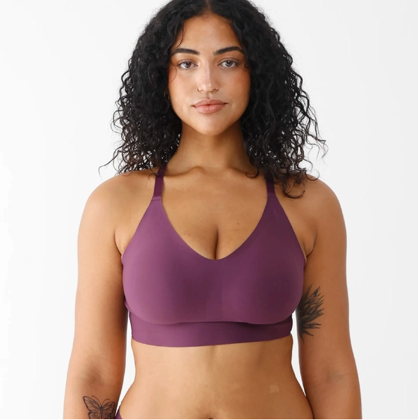 Signature Wireless Bra - Lila