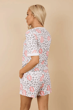 Halle Storm Lip Leopard Loungewear Set - Intimate Whispers