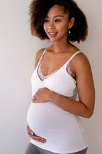 Lace Nursing Camisole (White)