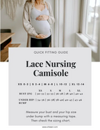 Lace Nursing Camisole Grey