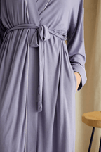 Bamboo Kimono Robe Lavender - Intimate Whispers