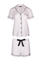 Bamboo Shirt and Short Set in Cream