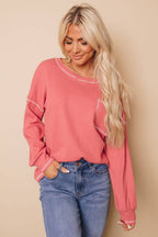 Bobbie Waffle Pullover