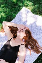 Beach Towel - Mauve Leopard RTS - Intimate Whispers