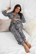 Bamboo PJ Set - Leopard Print - Intimate Whispers