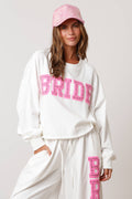 'Bride' Towel Sweatshirt