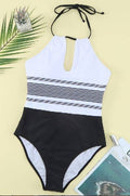 Black & White One-piece Swimwear