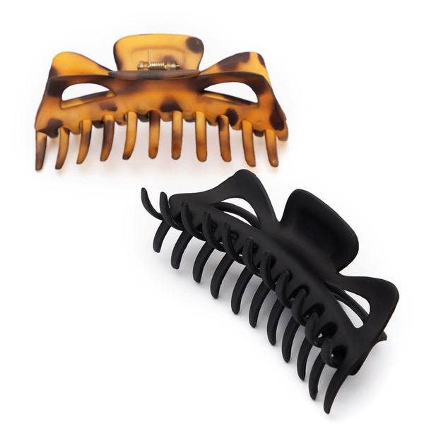 Jumbo Classic Claw Clips 2pc - Recycled Plastic - Intimate Whispers