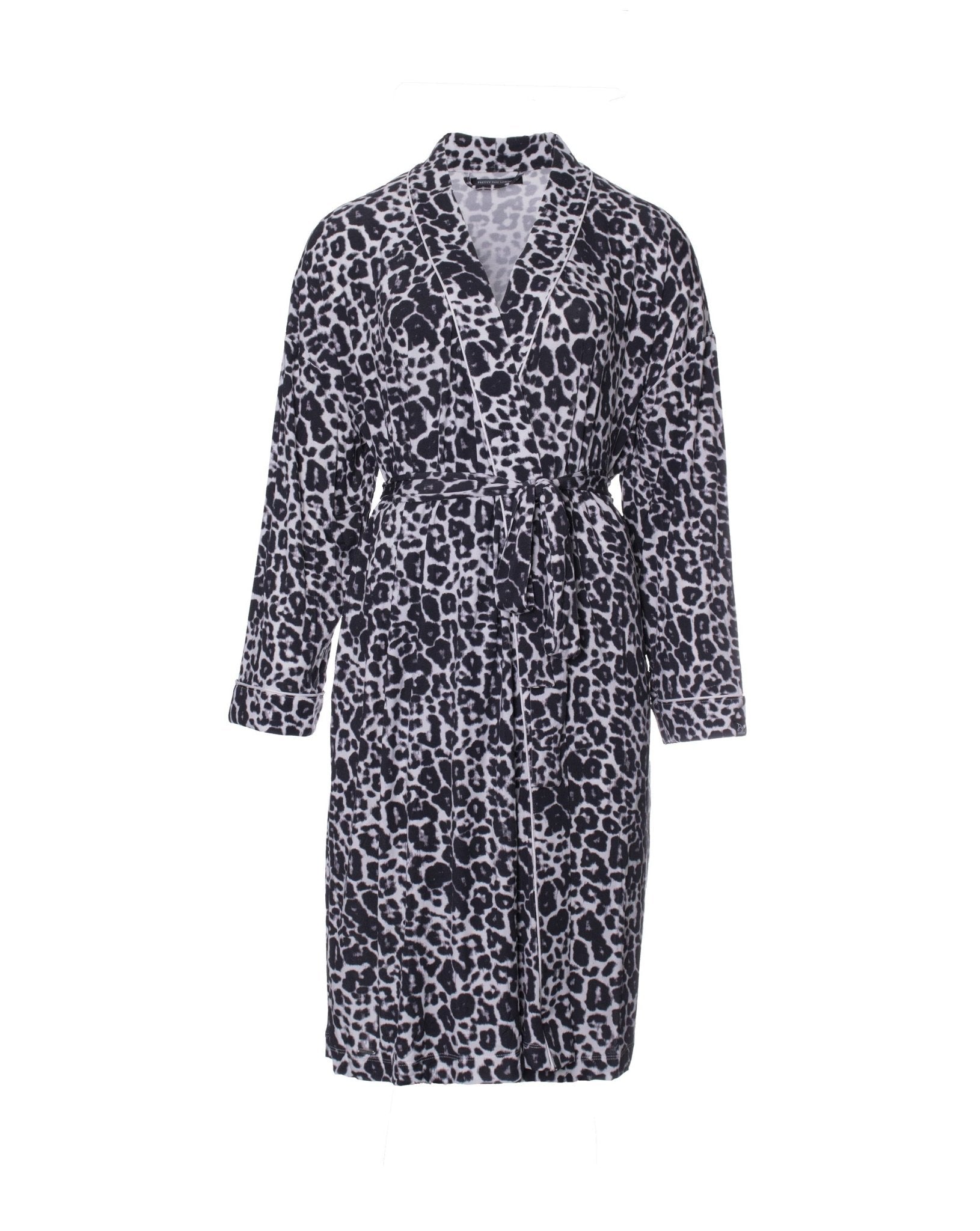 Bamboo Robe - Leopard Print - Intimate Whispers
