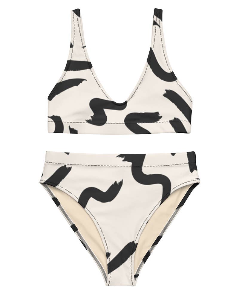 Strokes High-Waisted Bikini - Intimate Whispers