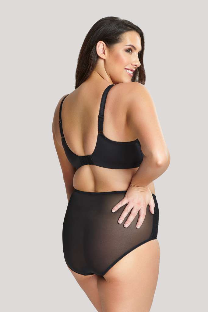 Women's Panache ChiChi Balconette Bra in Black Back Detail on Model