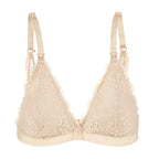 Women's nursing maternity bralette in nude flat lay