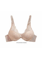 Women's The Little Bra Company Petite Push Up Bra Lucia Beige Flat Lay Details