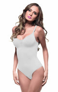 Body Slim Bodysuit White - Intimate Whispers