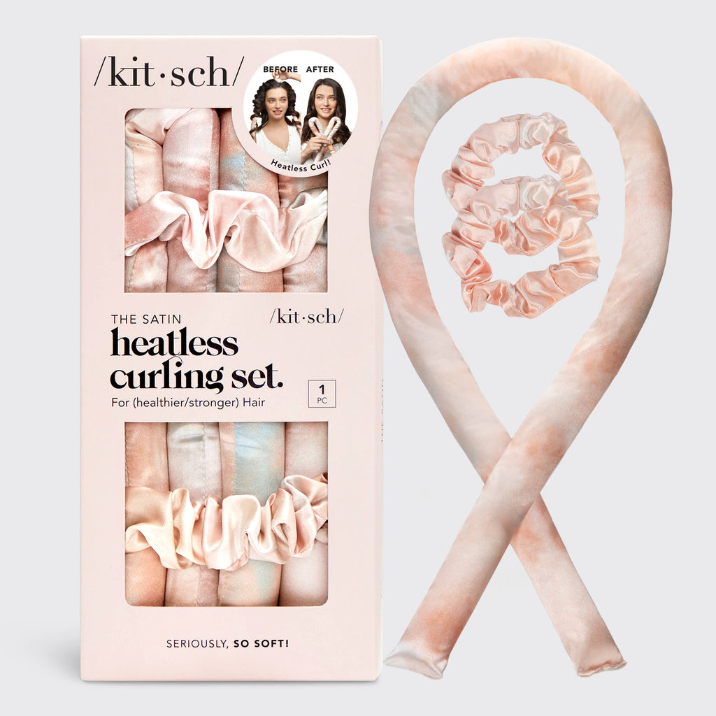 Satin Heatless Curling Set - Tie Dye