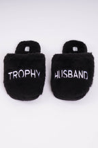 BEL AIR SLIPPERS - Trophy Husband (Black) - Intimate Whispers