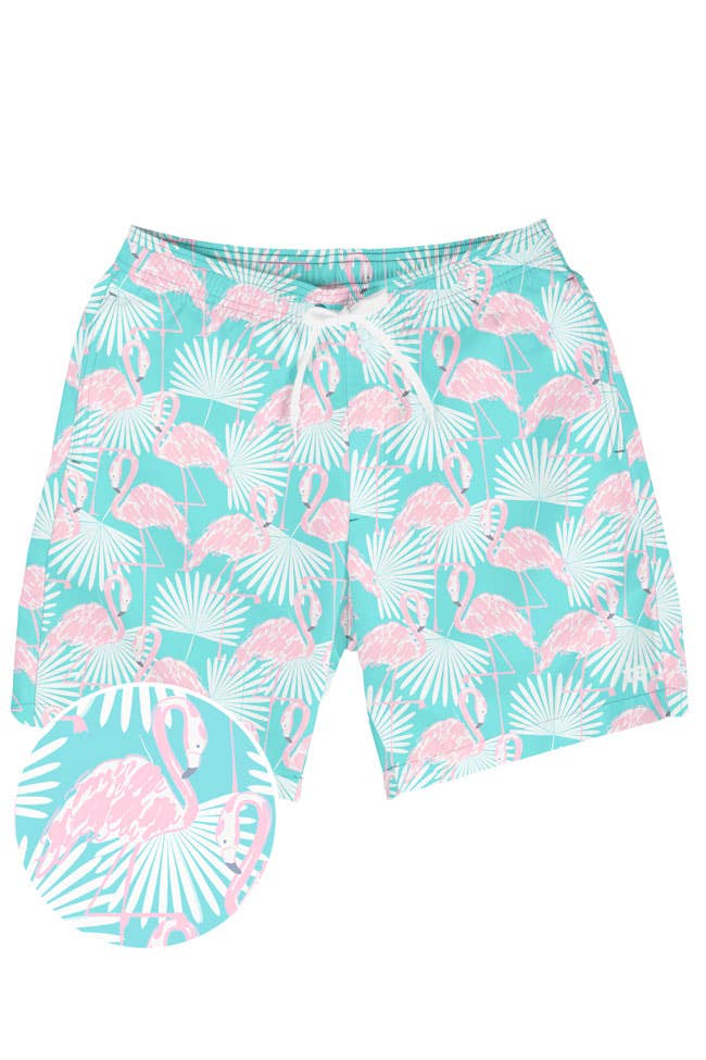 Flamingo Swim Trunks