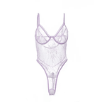 Sheer Liliac Bodysuit - Intimate Whispers